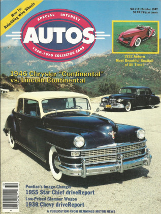 SPECIAL-INTEREST AUTOS 1987 OCT #101 - '55 STAR CHIEF,'54 CORVETTE,CONTINENTALS